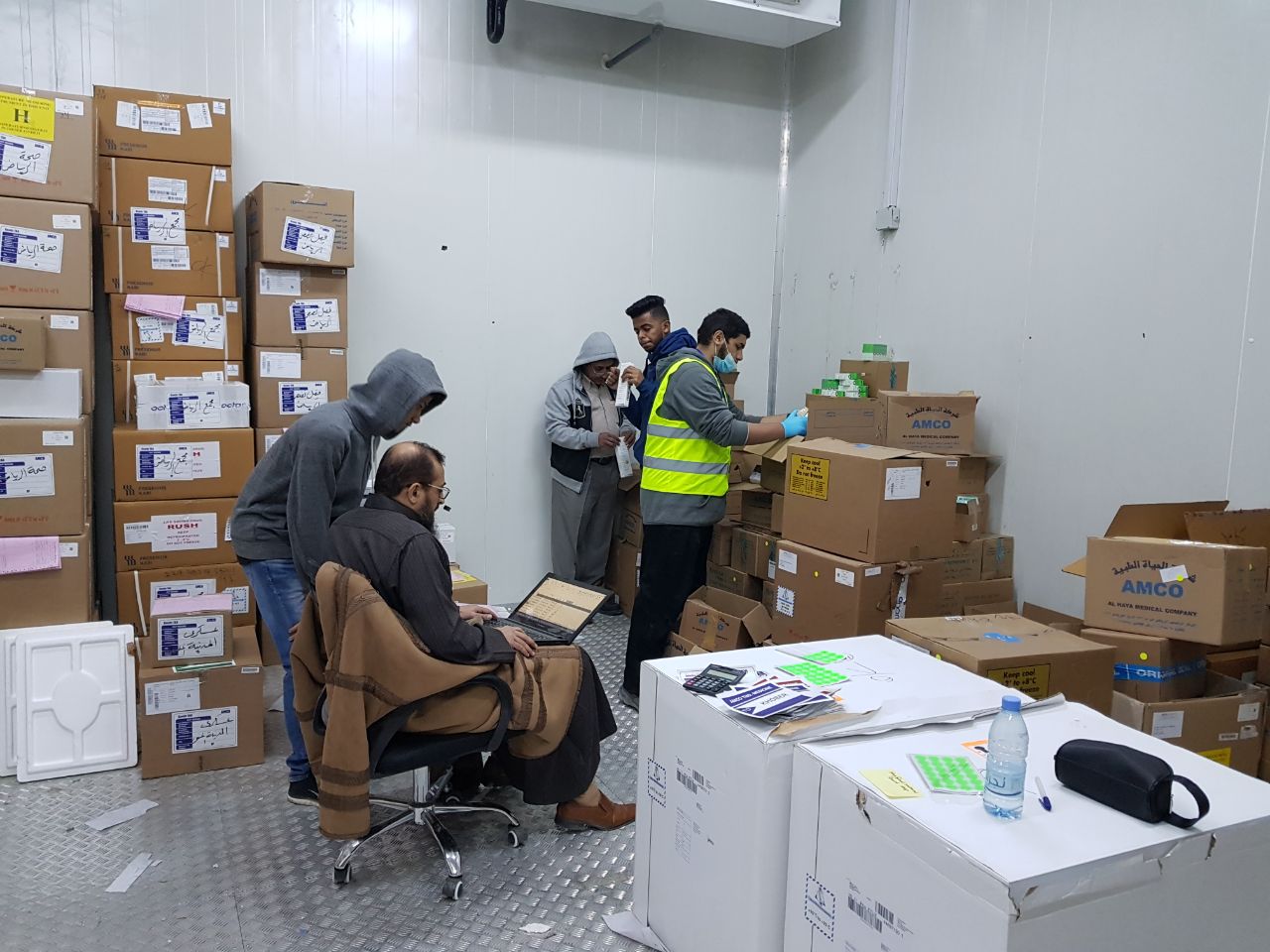 جرد مستودعات أحد عملائنا في القصيم — التكامل المتحدة